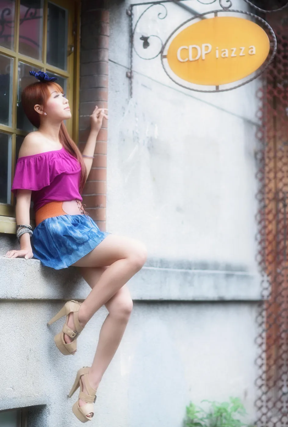 [Mzsock] NO.206 Xiaowen short skirt with cool and beautiful legs street photography#[52P]-36